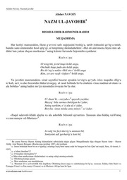 Nazm ul-javohir
